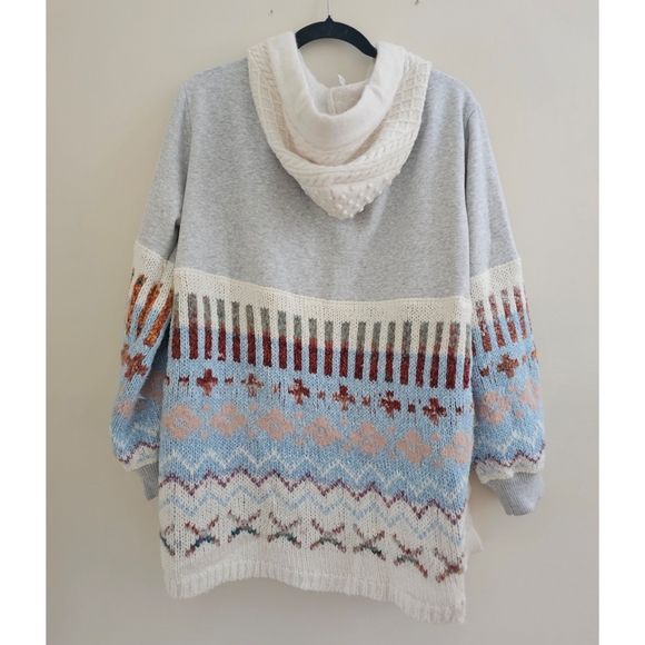 Anthropologie Clothing Daily Practice Sylvia Contrast Sweater Size L - Picture 5 of 7